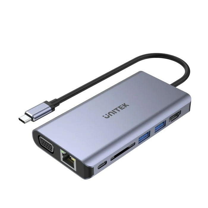 Hub USB Unitek D1019B Gri 100 W