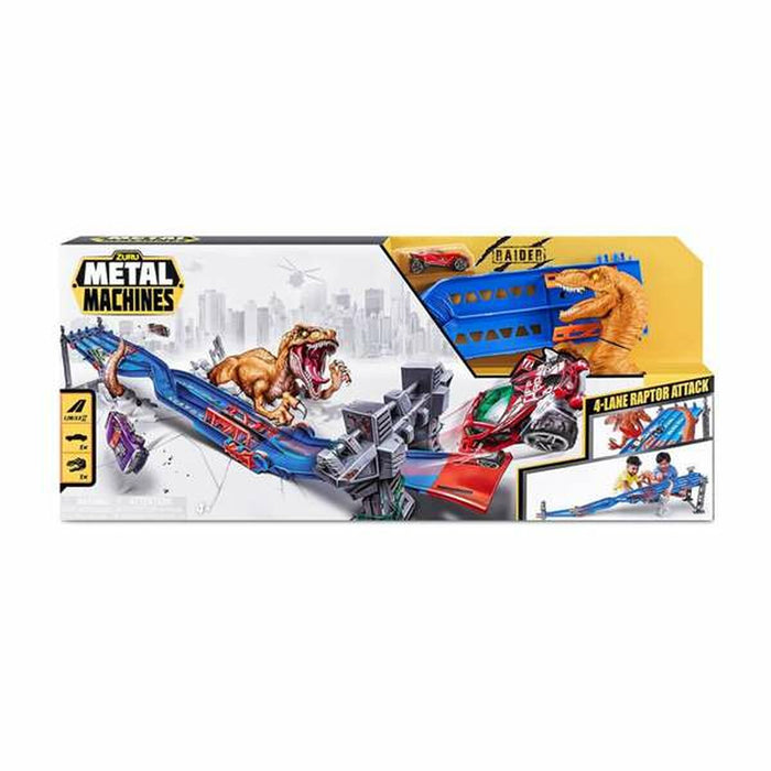 Pistă de Curse Zuru Metal Machines 4-Lane Raptor Attack 70 x 11 x 30 cm