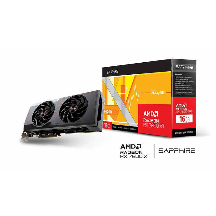 Placă Grafică Sapphire PULSE 11330-02-20G AMD RADEON RX 7800 XT 16 GB GDDR6