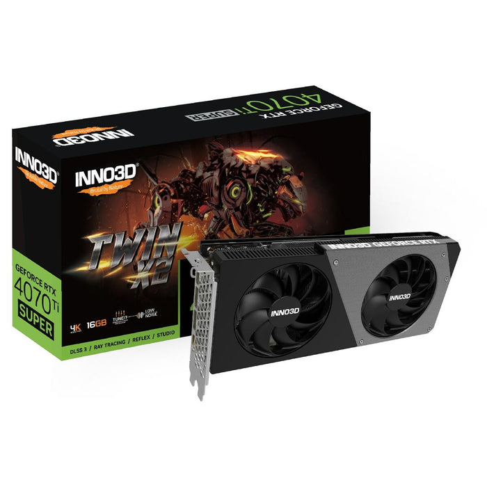 Placă Grafică INNO3D GEFORCE RTX 4070 Ti SUPER TWIN X2 GeForce RTX 4070 Ti 16 GB GDDR6X