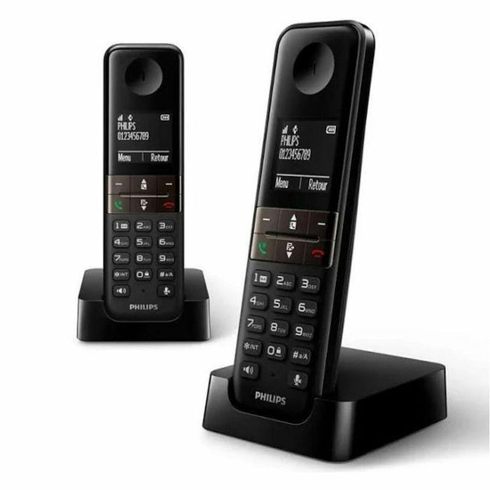 Telefon fără Fir Philips D4702B/34 Duo 1,8" DECT (2 pcs)