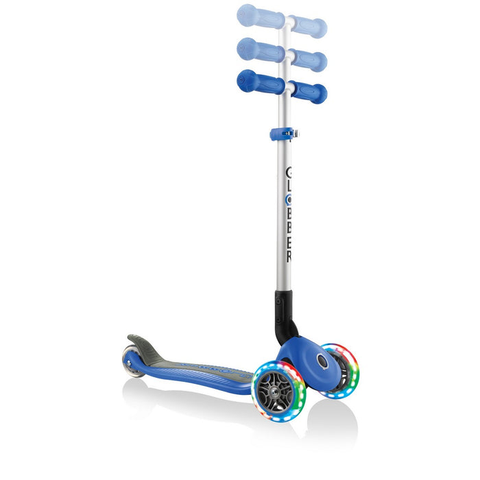 Trotinetă Globber Primo Foldable Lights Lumini Roți x 3 Albastru