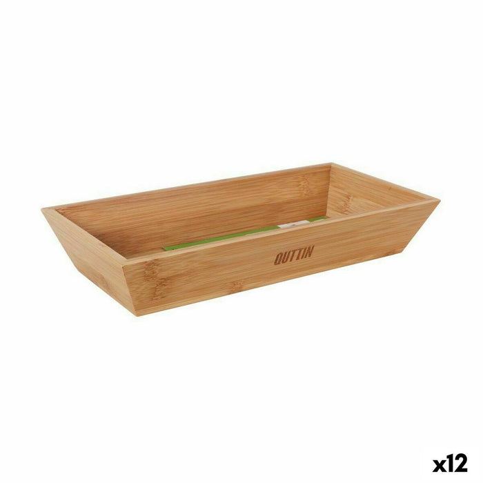 Castron Quttin Maro Bambus 29,3 x 14 x 5 cm (12 Unități)