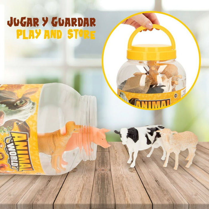 Figurine de animale Colorbaby 19 Piese Fermă Plastic 13 x 8 x 3 cm (6 Unități)