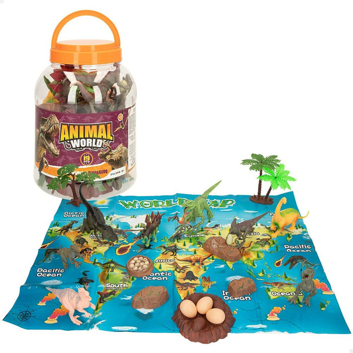 Playset Colorbaby 19 Piese 6 Unități 17 x 9 x 6 cm Dinozauri