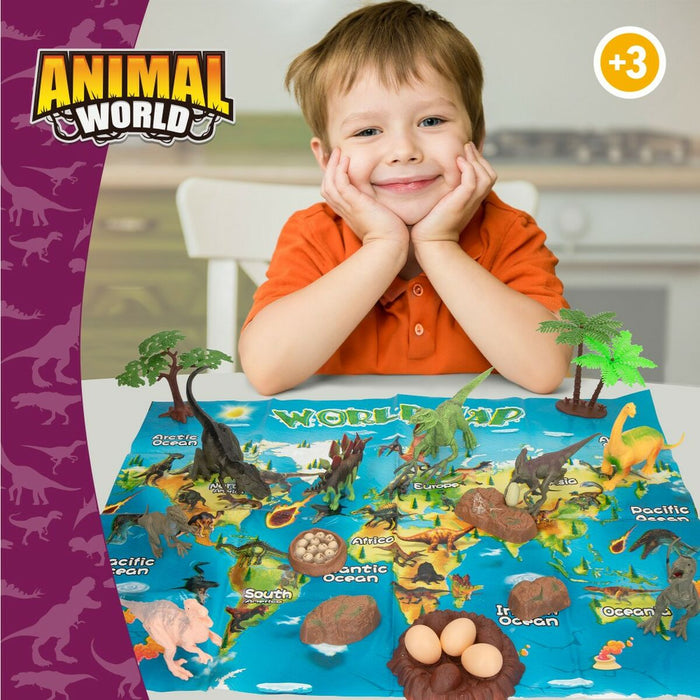 Playset Colorbaby 19 Piese 6 Unități 17 x 9 x 6 cm Dinozauri