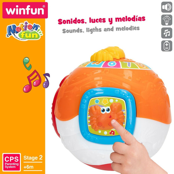 Jucărie muzicală Winfun 15 x 15 cm (4 Unități) Míč