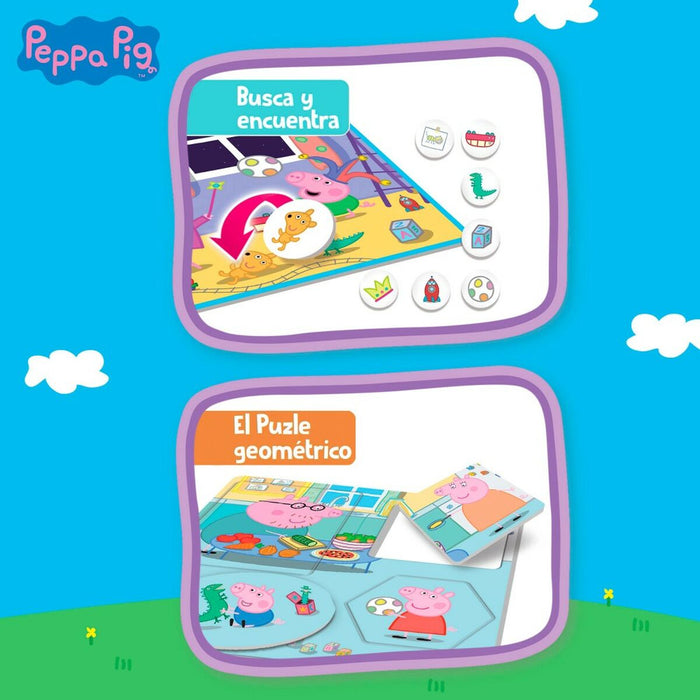 Joc Educativ Peppa Pig Edu Games Collection 24,5 x 0,2 x 24,5 cm (6 Unități) 10 în 1