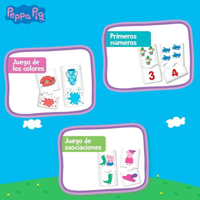 Joc Educativ Peppa Pig Edu Games Collection 24,5 x 0,2 x 24,5 cm (6 Unități) 10 în 1