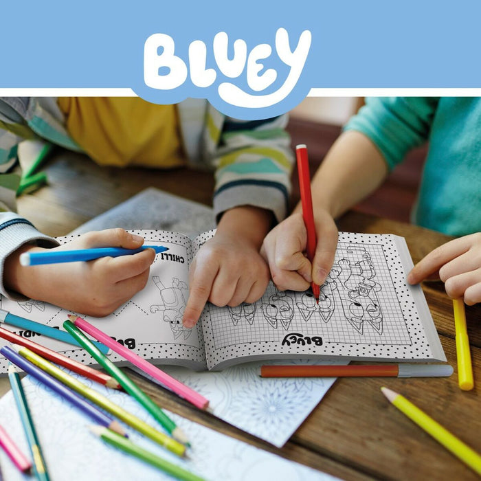 Set pentru desen Bluey Pocket Drawing School (12 Unități)