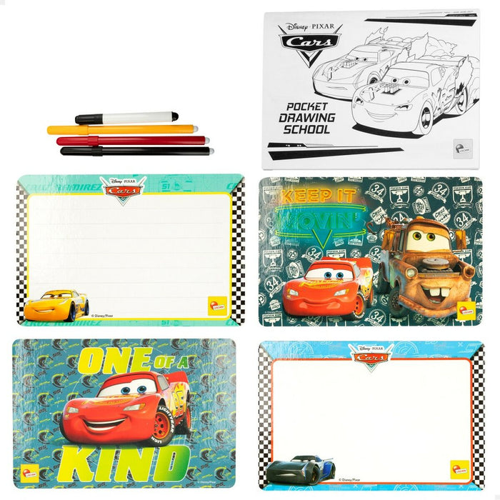 Set pentru desen Cars Pocket Drawing School (6 Unități)