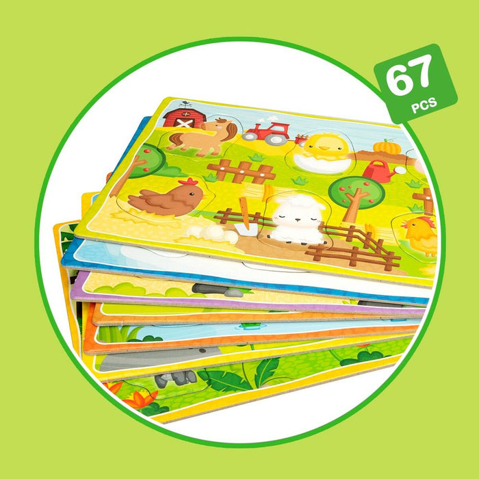 Joc Educativ Lisciani 26 x 6 x 26 cm animale Metoda Montessori 67 Piese 6 Unități