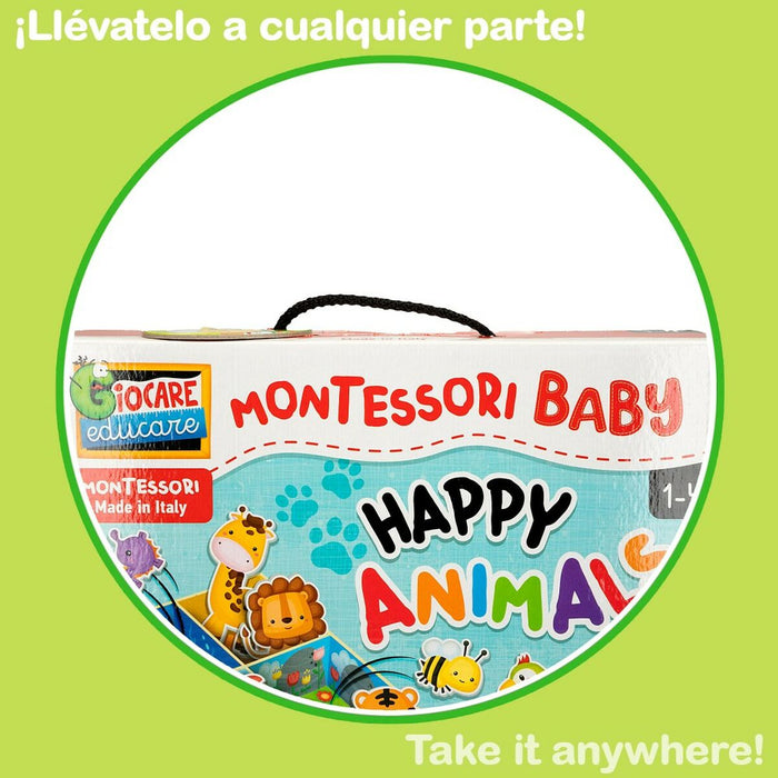 Joc Educativ Lisciani 26 x 6 x 26 cm animale Metoda Montessori 67 Piese 6 Unități
