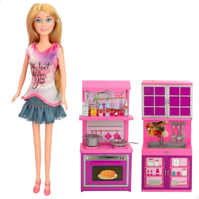 Păpușă Colorbaby Isabella Chef 10 x 30 x 4 cm Bucătărie (4 Unități)