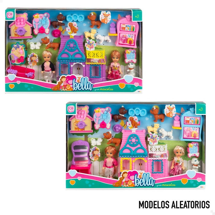Playset Colorbaby Bella 4 Unități 5,5 x 12 x 3,5 cm Animale de Companie