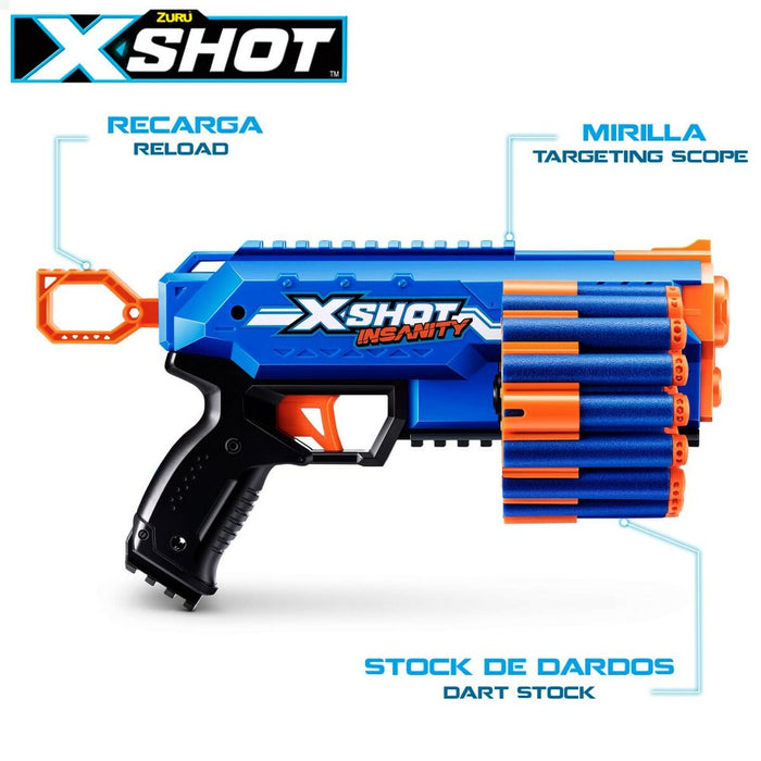 Pistol cu Săgeți Zuru X-Shot Insanity Manic