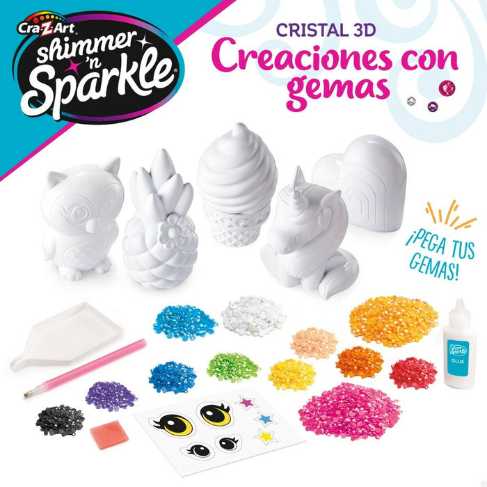 Set de Lucru Manual Cra-Z-Art 3D Crystal Gem Creations 4 Unități 6 x 10 x 6 cm