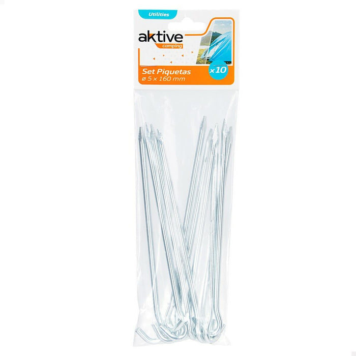 Cârlige pentru campare Aktive (24 Unități) 10 Piese 160 mm Ø 5 mm