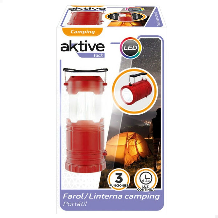 Lanternă LED Aktive Roșu Camping (6 Unități)