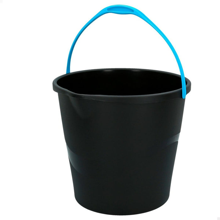 Găleată cu toartă Colorbaby Negru 10 L 29,5 x 26 x 28,5 cm (6 Unități)