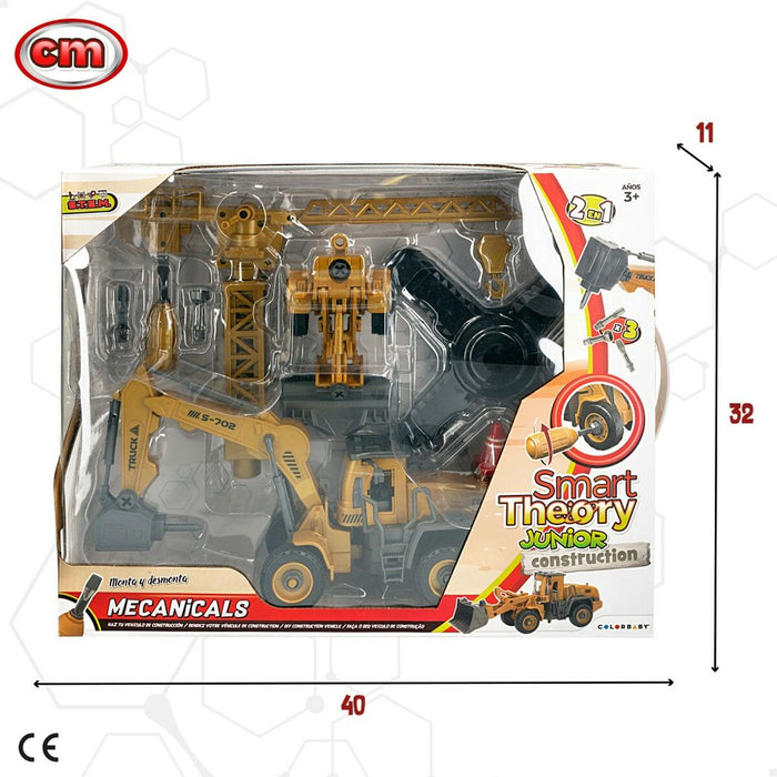 Set de Construcție Colorbaby Set Vehicule de Lucrări Publice (2 Unități)