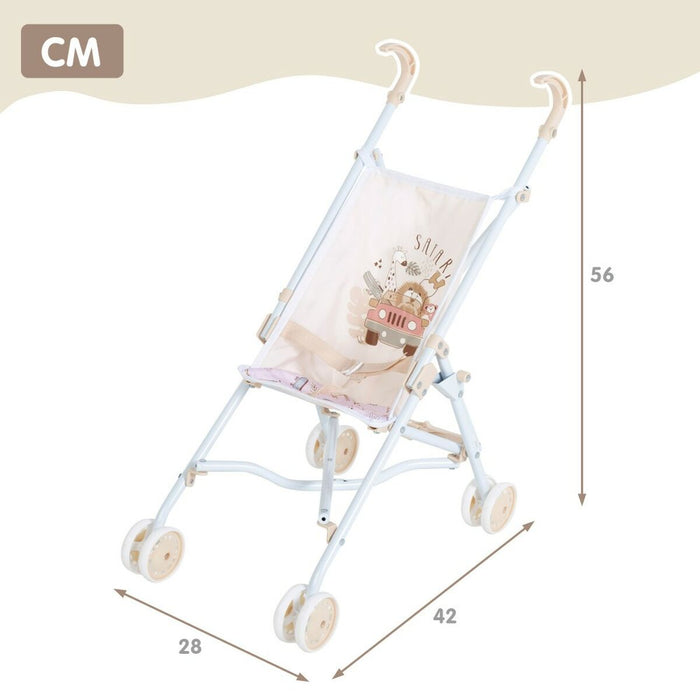 Scaun pentru Păpuși Colorbaby Safari 27 x 56 x 53 cm Pliabil 12 Unități