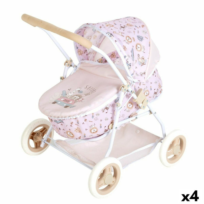 Scaun pentru Păpuși Colorbaby Safari 40 x 57 x 49 cm 4 Unități Convertible