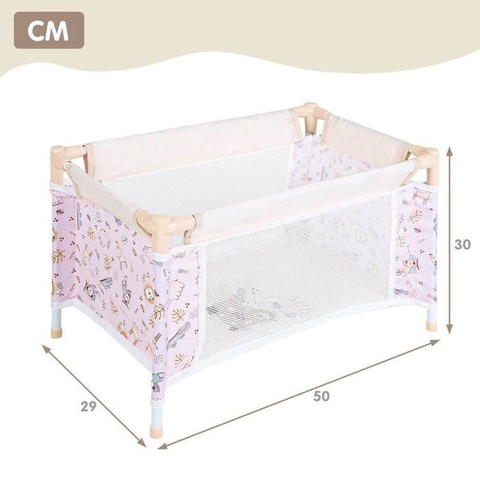 Pătuț pentru Păpuși Colorbaby Safari 29 x 50 x 30 cm 4 Unități