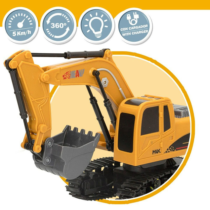 Excavator cu raidotelecomandă Speed & Go 1:24 4 Unități