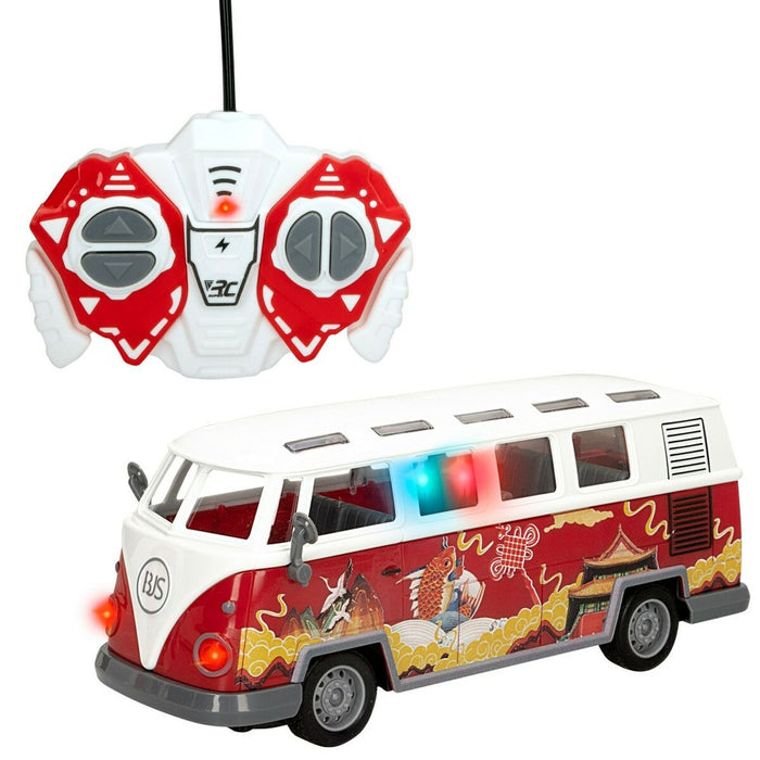 Mașină Radio Control Speed & Go 1:30 23 x 9,5 x 9,5 cm Autobuz 4 Unități