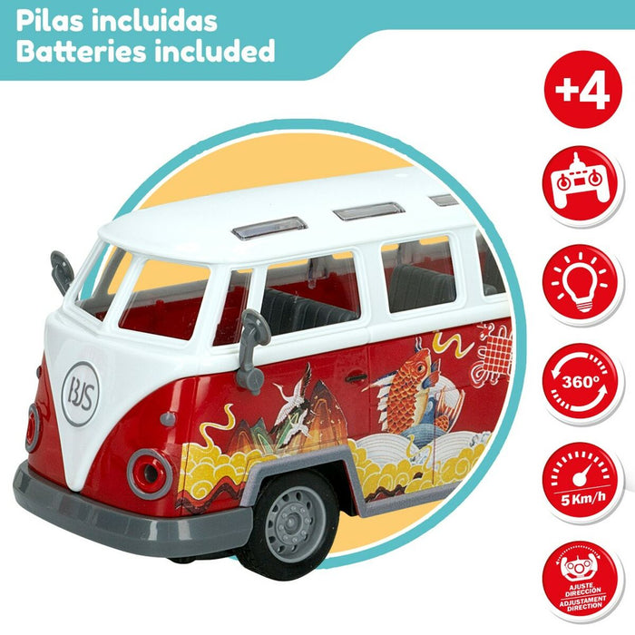 Mașină Radio Control Speed & Go 1:30 23 x 9,5 x 9,5 cm Autobuz 4 Unități