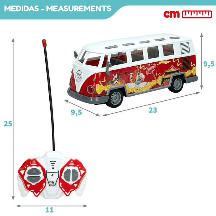 Mașină Radio Control Speed & Go 1:30 23 x 9,5 x 9,5 cm Autobuz 4 Unități
