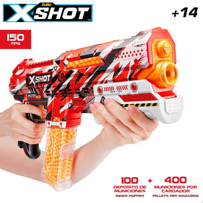 Pistol Zuru X-Shot Hyper Gel 37 x 24 x 5,5 cm (6 Unități)