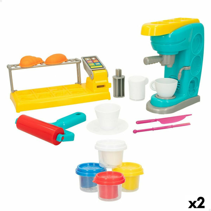 Joc Creativ de Plastilină PlayGo (2 Unități) Cafetieră