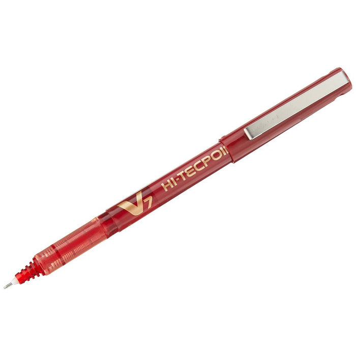 Stilou cu cerneală lichidă Pilot V7 Hi-Tecpoint Roșu 0,5 mm (12 Unități)