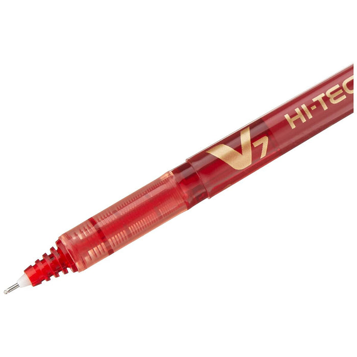 Stilou cu cerneală lichidă Pilot V7 Hi-Tecpoint Roșu 0,5 mm (12 Unități)