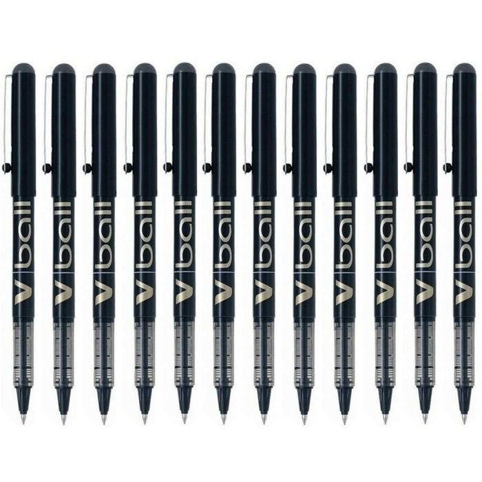 Stilou Pilot BL-VB-5 Negru 0,3 mm (12 Unități)