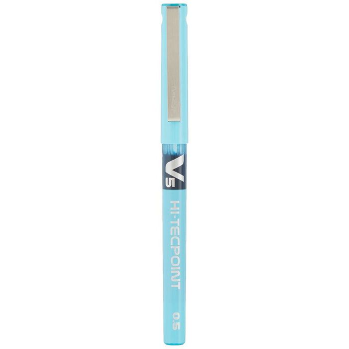 Stilou cu cerneală lichidă Pilot V-5 Hi-Tecpoint Albastru deschis 0,3 mm (12 Unități)