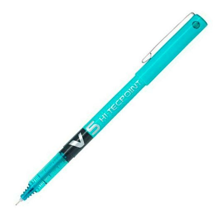 Stilou cu cerneală lichidă Pilot V-5 Hi-Tecpoint Albastru deschis 0,3 mm (12 Unități)