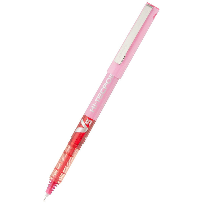 Stilou cu cerneală lichidă Pilot V-5 Hi-Tecpoint Roz 0,3 mm (12 Unități)
