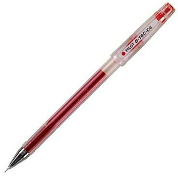 Pix cu gel Pilot G-TEC C4 Roșu 0,2 mm (12 Unități)