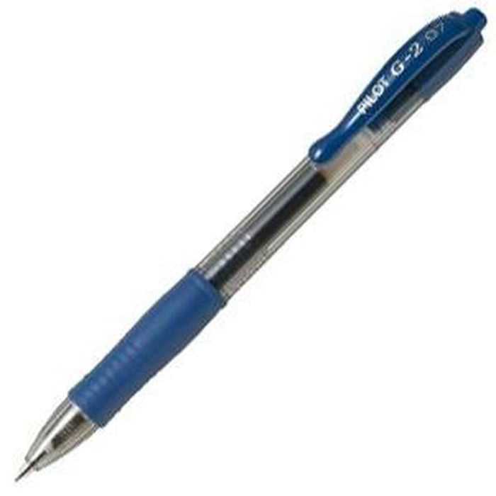 Pix cu gel Pilot G-2 07 Albastru 0,4 mm (12 Unități)