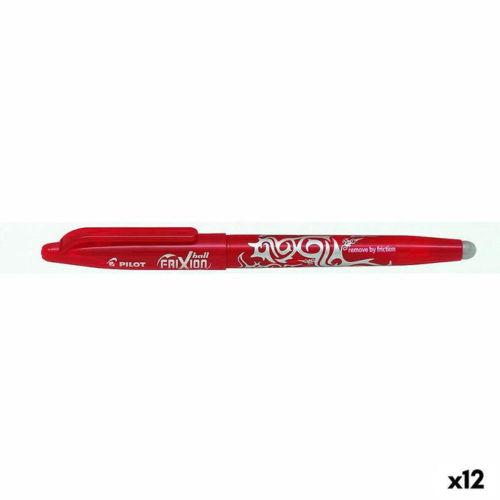 Stilou Pilot FRIXION BALL Roșu 0,7 mm (12 Unități)