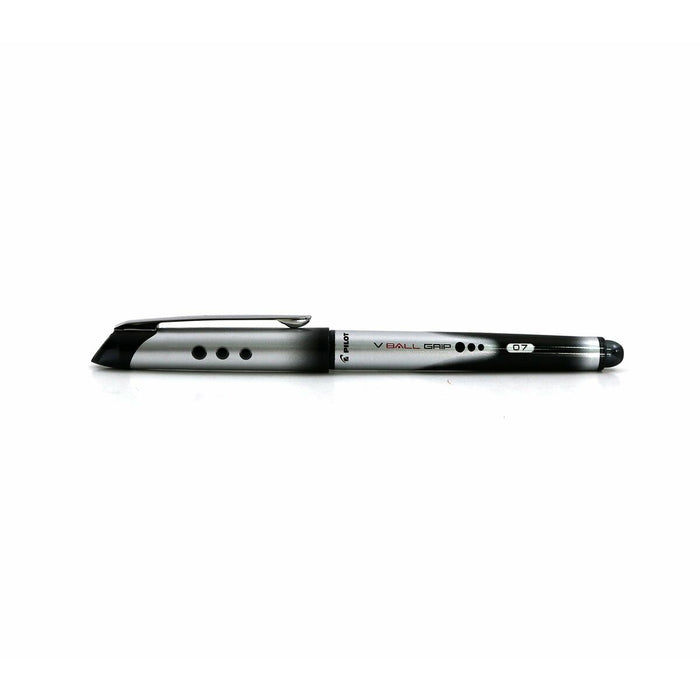 Stilou cu cerneală lichidă Pilot V Ball Grip 0,7 mm Negru (12 Unități)