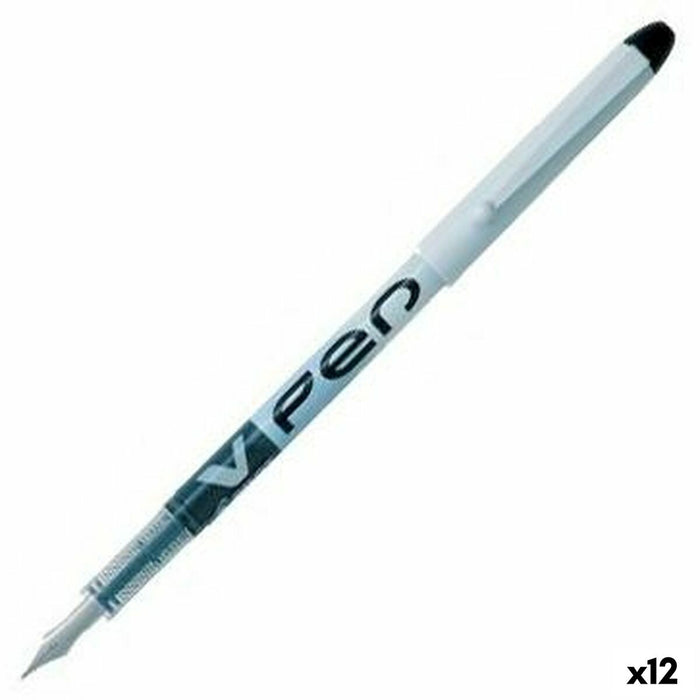 Stilou de caligrafie Pilot V Pen De unică folosință 0,4 mm Negru 12 Unități