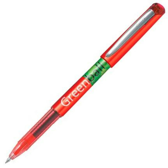 Stilou cu cerneală lichidă Pilot Green-Ball Roșu (10 Unități)