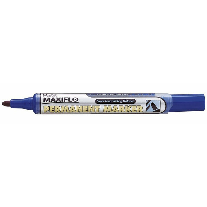 Marker permanent Pentel Maxiflo NLF50 Albastru 12 Piese (12 Unități)