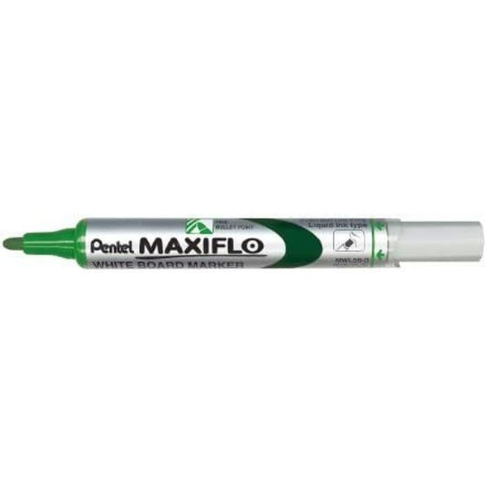 Markere cu cretă lichidă Pentel Maxiflo MWL-5S Verde (12 Piese)