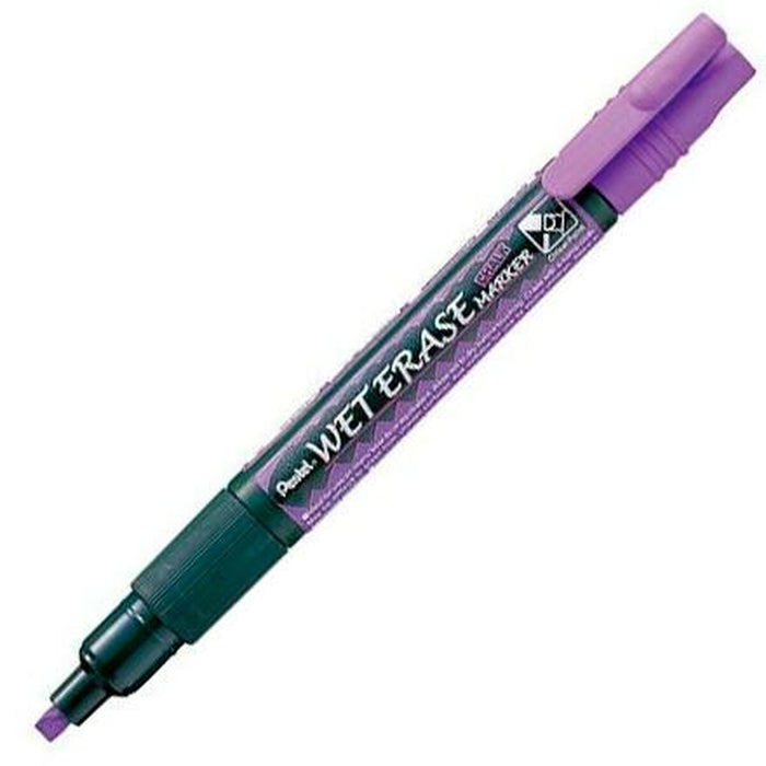 Markere cu cretă lichidă Pentel Wet Erase Violet (12 Piese)