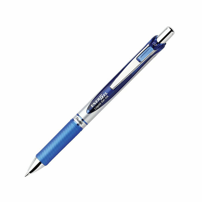 Pix cu gel Pentel Energel XM Klick 0.7 Albastru 12 Piese